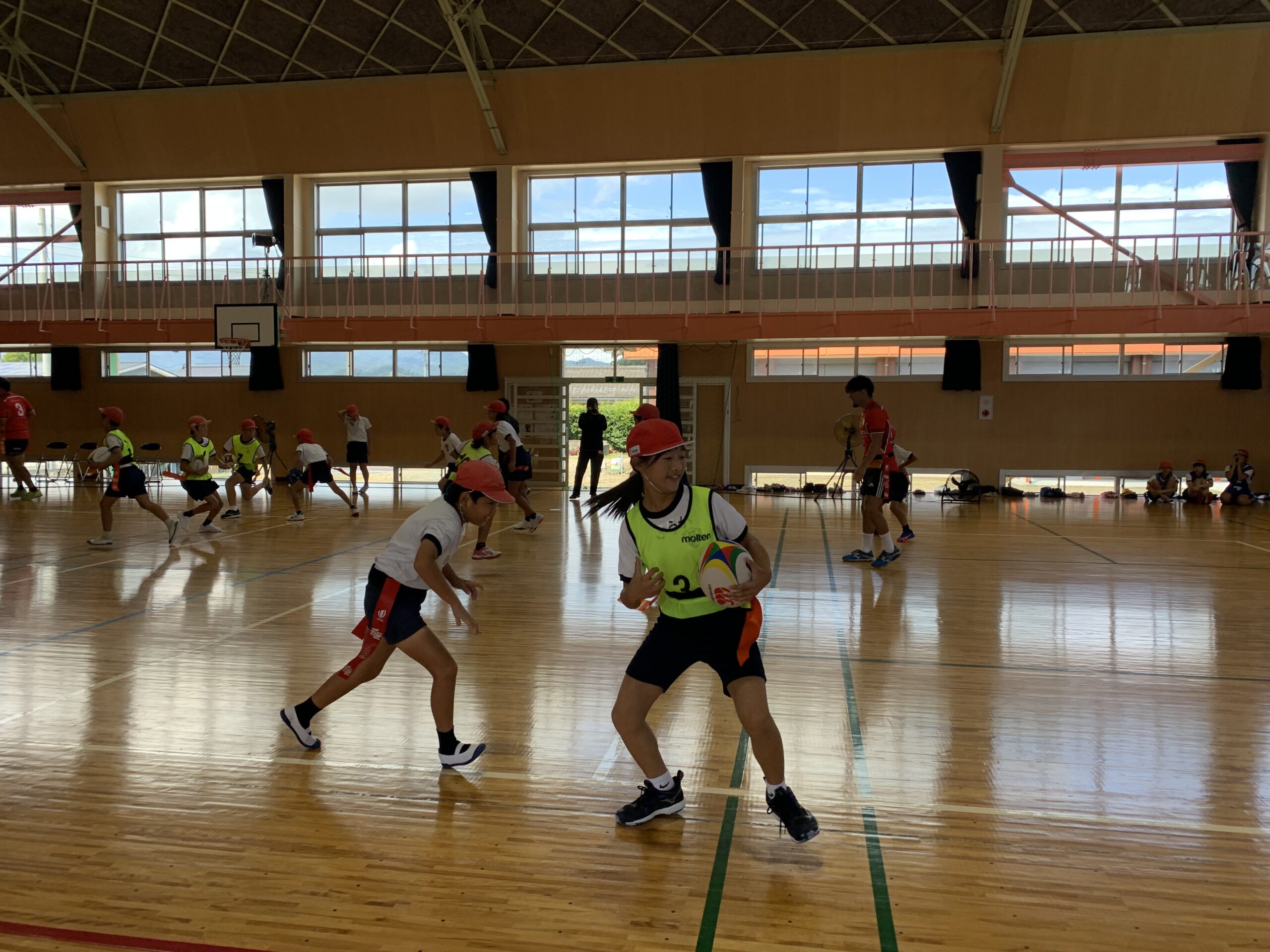 レポート：ラグビー体験授業（鹿児島県さつま町 鶴田小学校）