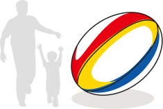 タグラグビーのイメージ