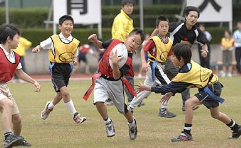 装着してプレーしている様子